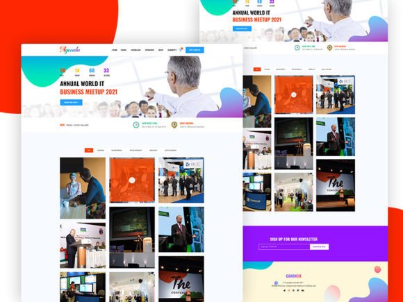 Download #18Agenda- Event Conference Web Template - Premium Resources