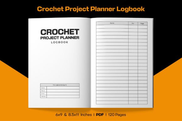Download Crochet Project Planner Logbook Interior - Crochet project planner Collection