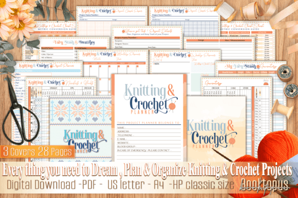 Download The Knitting &amp; Crochet Project Planner - Crochet project planner Collection