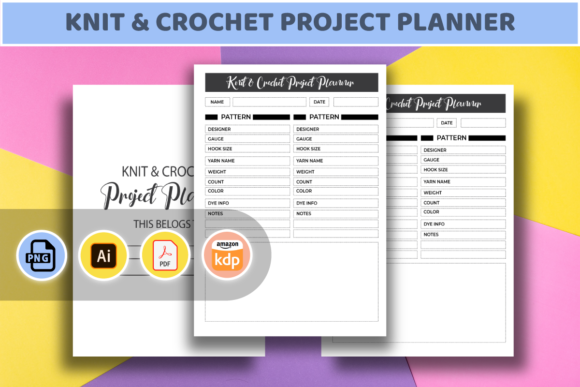 Download Knit &amp; Crochet Project Planner - Premium Bundle