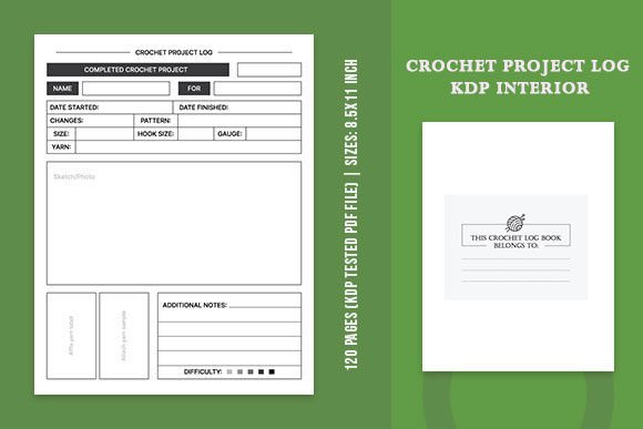 Download Crochet Project Planner KDP Interior - Premium Resources